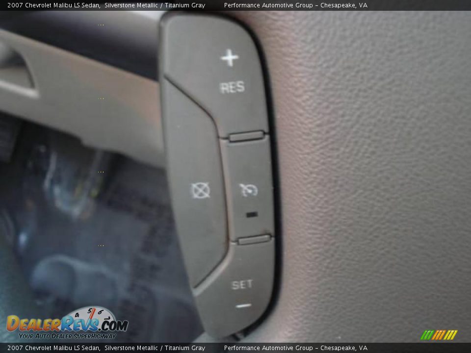 2007 Chevrolet Malibu LS Sedan Silverstone Metallic / Titanium Gray Photo #19