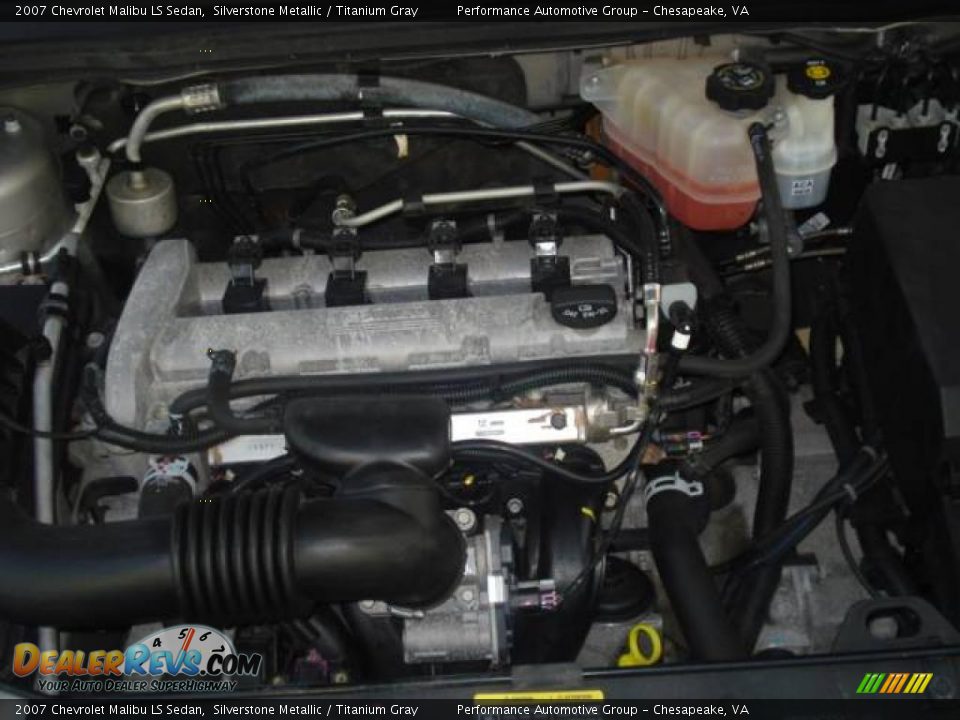 2007 Chevrolet Malibu LS Sedan Silverstone Metallic / Titanium Gray Photo #27