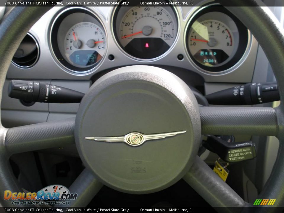 2008 Chrysler PT Cruiser Touring Cool Vanilla White / Pastel Slate Gray Photo #25