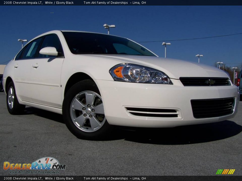 2008 Chevrolet Impala LT White / Ebony Black Photo #1