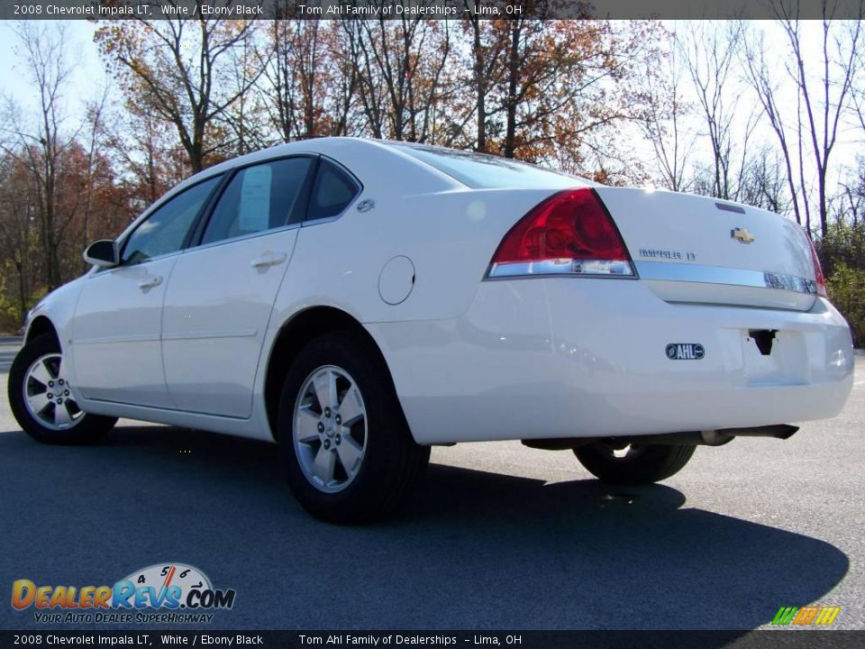 2008 Chevrolet Impala LT White / Ebony Black Photo #4