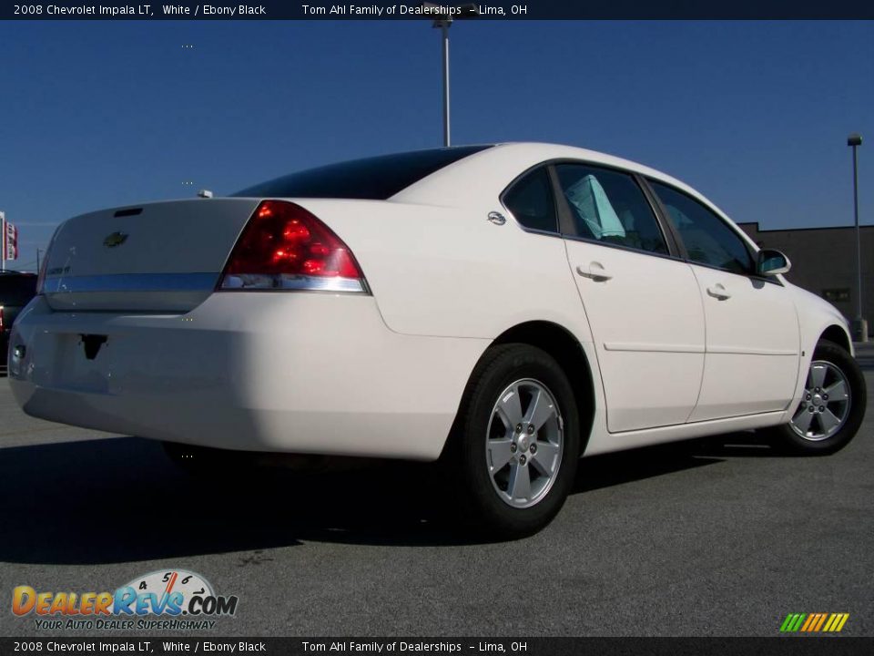 2008 Chevrolet Impala LT White / Ebony Black Photo #7