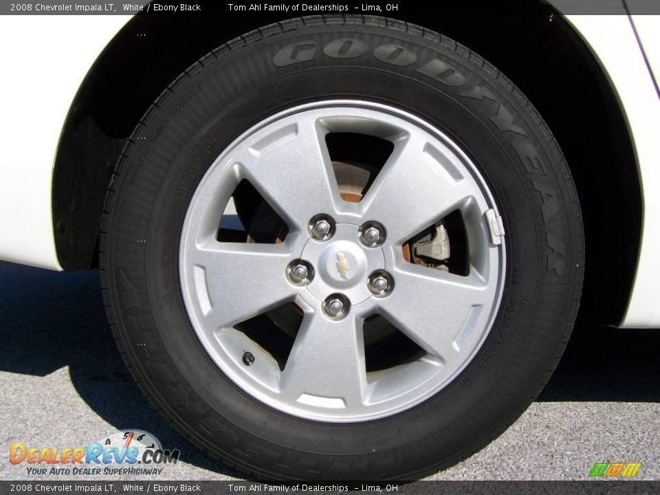 2008 Chevrolet Impala LT White / Ebony Black Photo #8