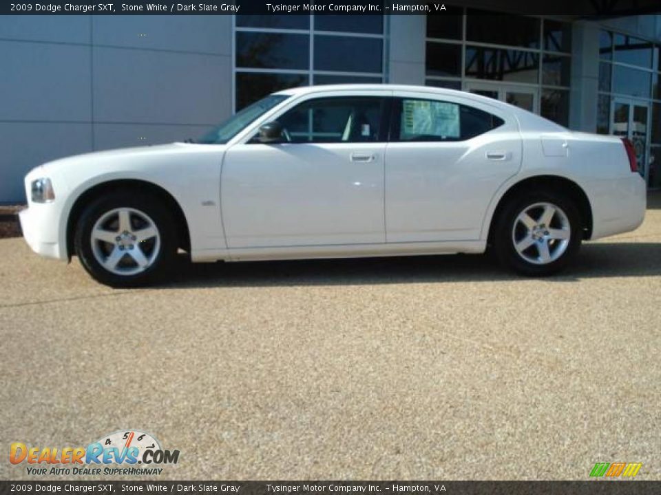 2009 Dodge Charger SXT Stone White / Dark Slate Gray Photo #3