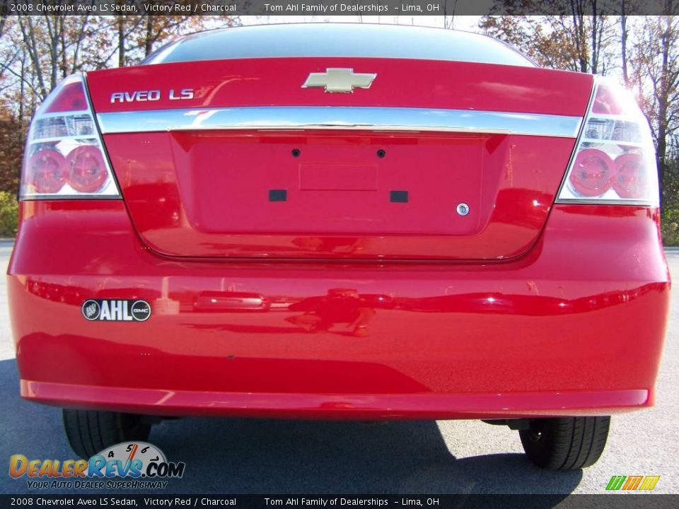 2008 Chevrolet Aveo LS Sedan Victory Red / Charcoal Photo #5