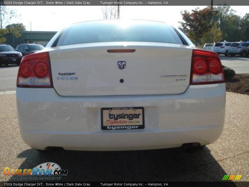 2009 Dodge Charger SXT Stone White / Dark Slate Gray Photo #5