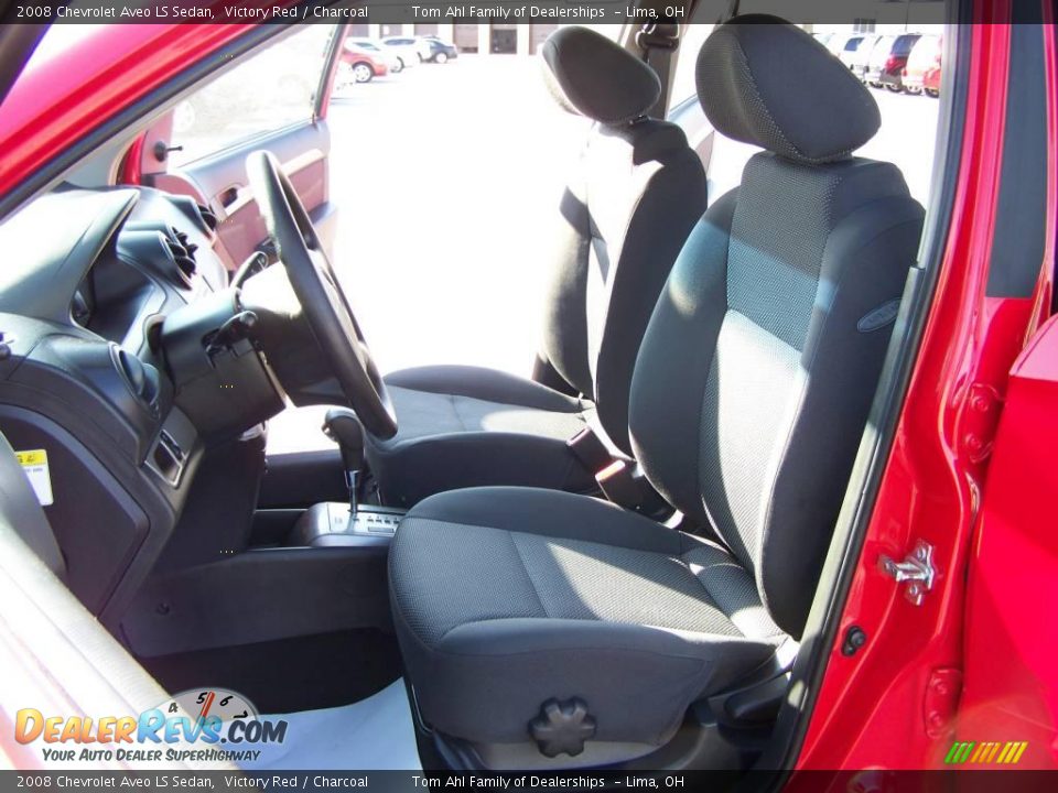 2008 Chevrolet Aveo LS Sedan Victory Red / Charcoal Photo #7
