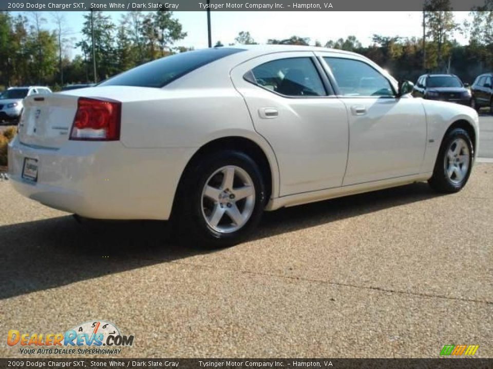 2009 Dodge Charger SXT Stone White / Dark Slate Gray Photo #6