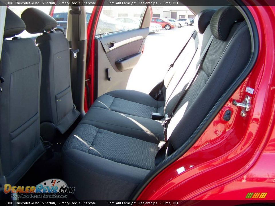 2008 Chevrolet Aveo LS Sedan Victory Red / Charcoal Photo #8