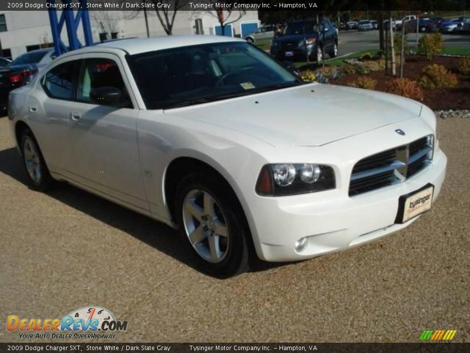 2009 Dodge Charger SXT Stone White / Dark Slate Gray Photo #8