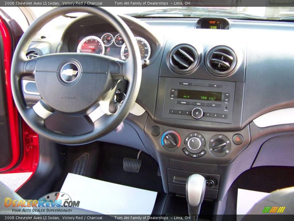 2008 Chevrolet Aveo LS Sedan Victory Red / Charcoal Photo #11