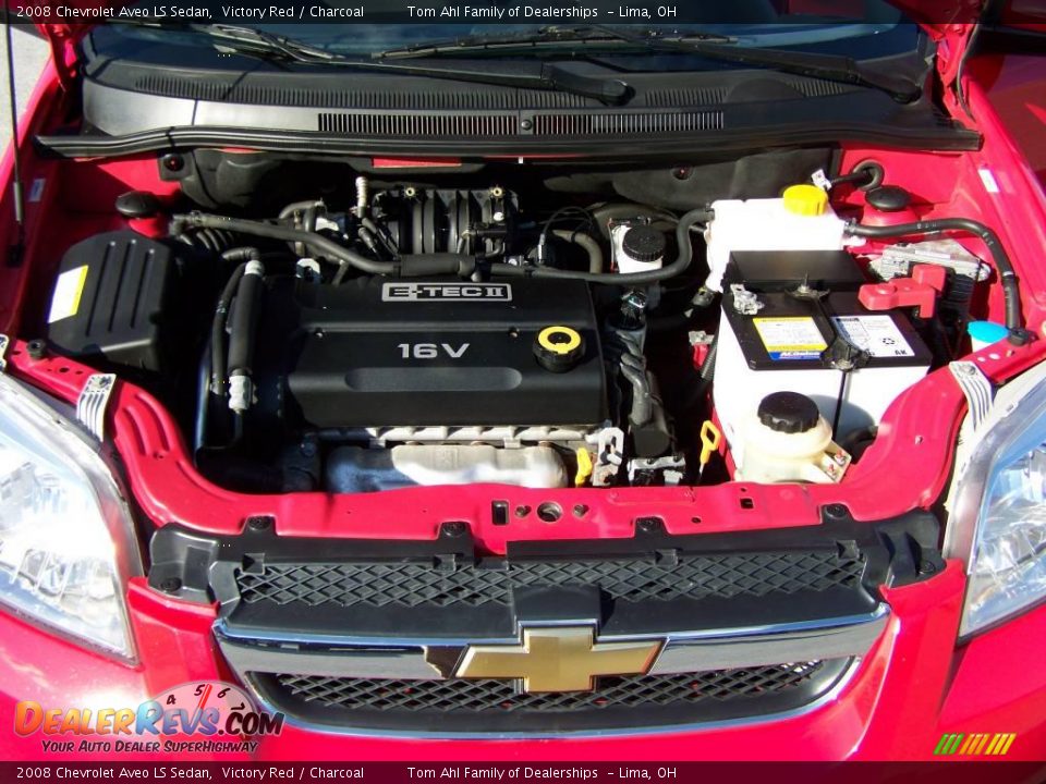 2008 Chevrolet Aveo LS Sedan Victory Red / Charcoal Photo #12