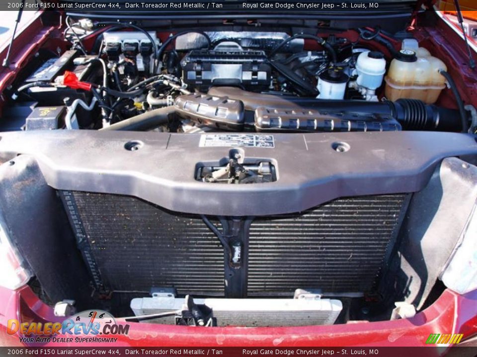 2006 Ford F150 Lariat SuperCrew 4x4 Dark Toreador Red Metallic / Tan Photo #7
