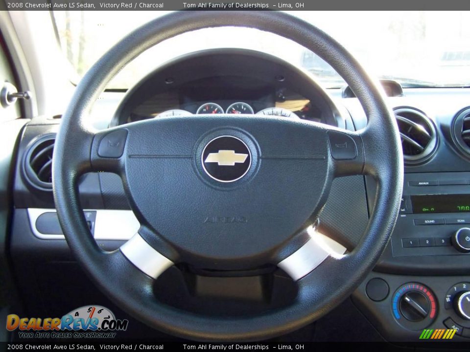 2008 Chevrolet Aveo LS Sedan Victory Red / Charcoal Photo #14
