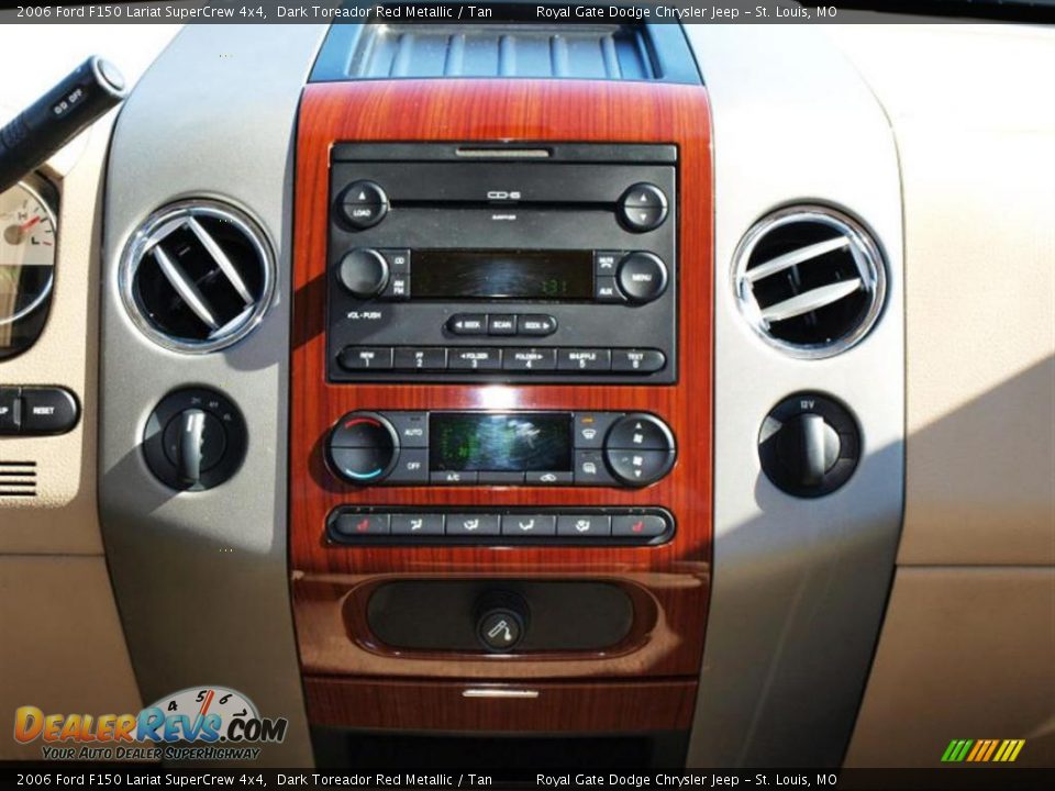 2006 Ford F150 Lariat SuperCrew 4x4 Dark Toreador Red Metallic / Tan Photo #12