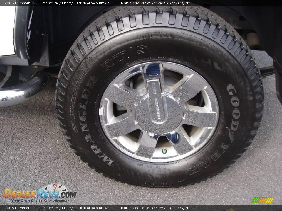 2006 Hummer H3 Birch White / Ebony Black/Morroco Brown Photo #9
