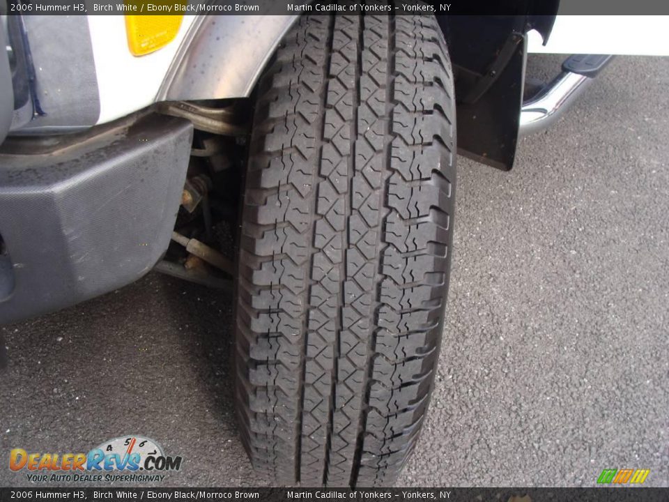 2006 Hummer H3 Birch White / Ebony Black/Morroco Brown Photo #10