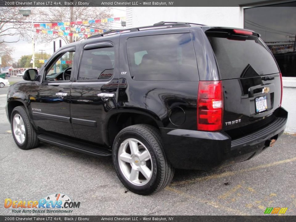 2008 Chevrolet Tahoe LTZ 4x4 Black / Ebony Photo #4