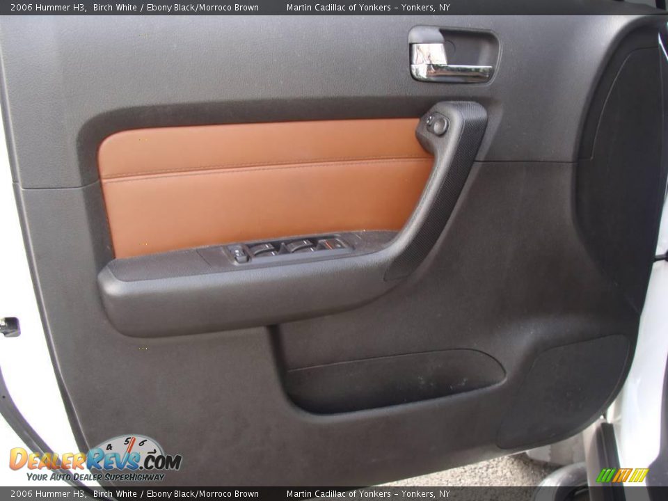 2006 Hummer H3 Birch White / Ebony Black/Morroco Brown Photo #11
