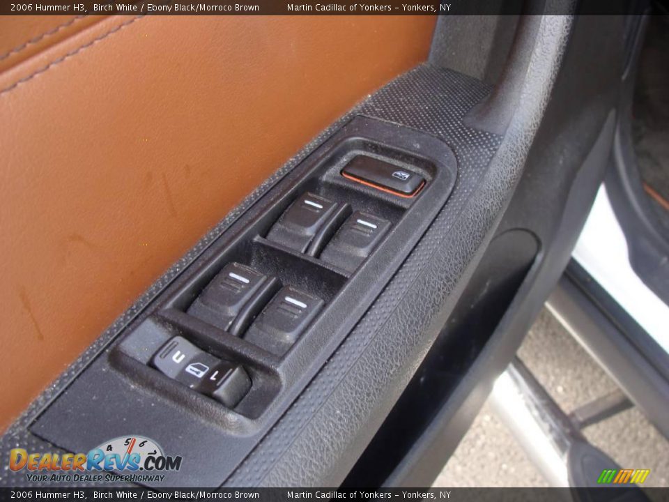 2006 Hummer H3 Birch White / Ebony Black/Morroco Brown Photo #12