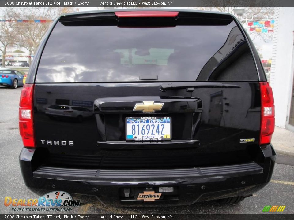 2008 Chevrolet Tahoe LTZ 4x4 Black / Ebony Photo #5