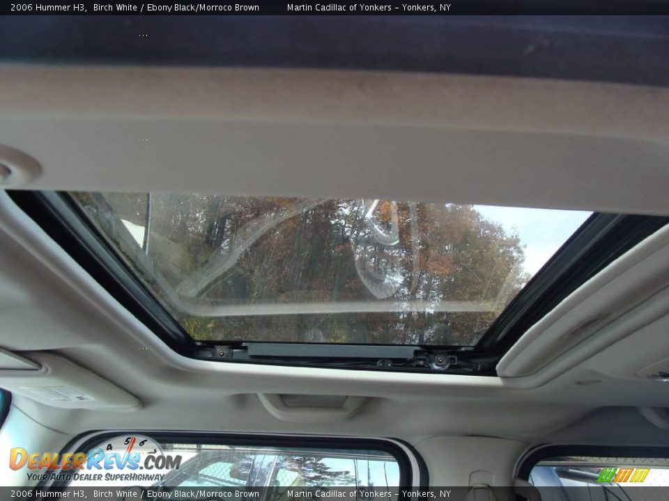 2006 Hummer H3 Birch White / Ebony Black/Morroco Brown Photo #15