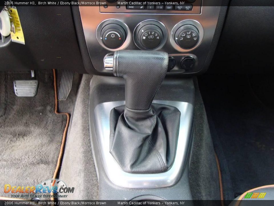 2006 Hummer H3 Birch White / Ebony Black/Morroco Brown Photo #22