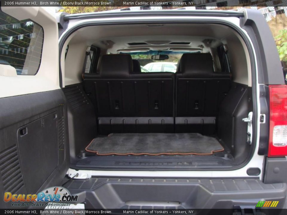 2006 Hummer H3 Birch White / Ebony Black/Morroco Brown Photo #25