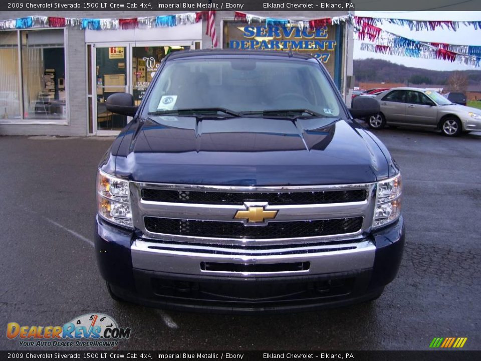 2009 Chevrolet Silverado 1500 LT Crew Cab 4x4 Imperial Blue Metallic / Ebony Photo #3