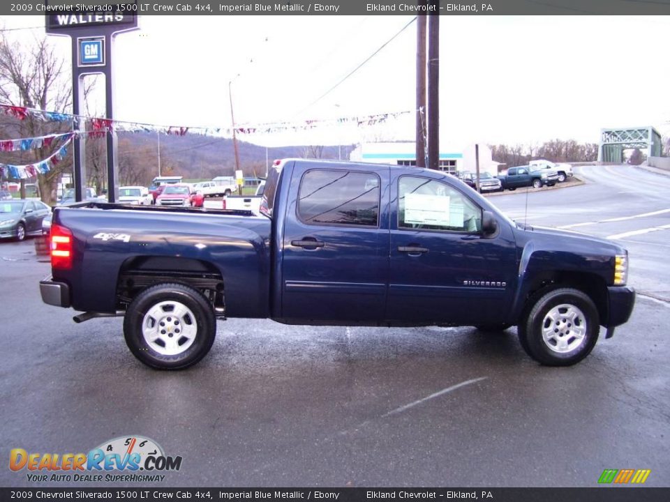 2009 Chevrolet Silverado 1500 LT Crew Cab 4x4 Imperial Blue Metallic / Ebony Photo #5