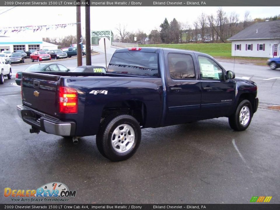 2009 Chevrolet Silverado 1500 LT Crew Cab 4x4 Imperial Blue Metallic / Ebony Photo #6