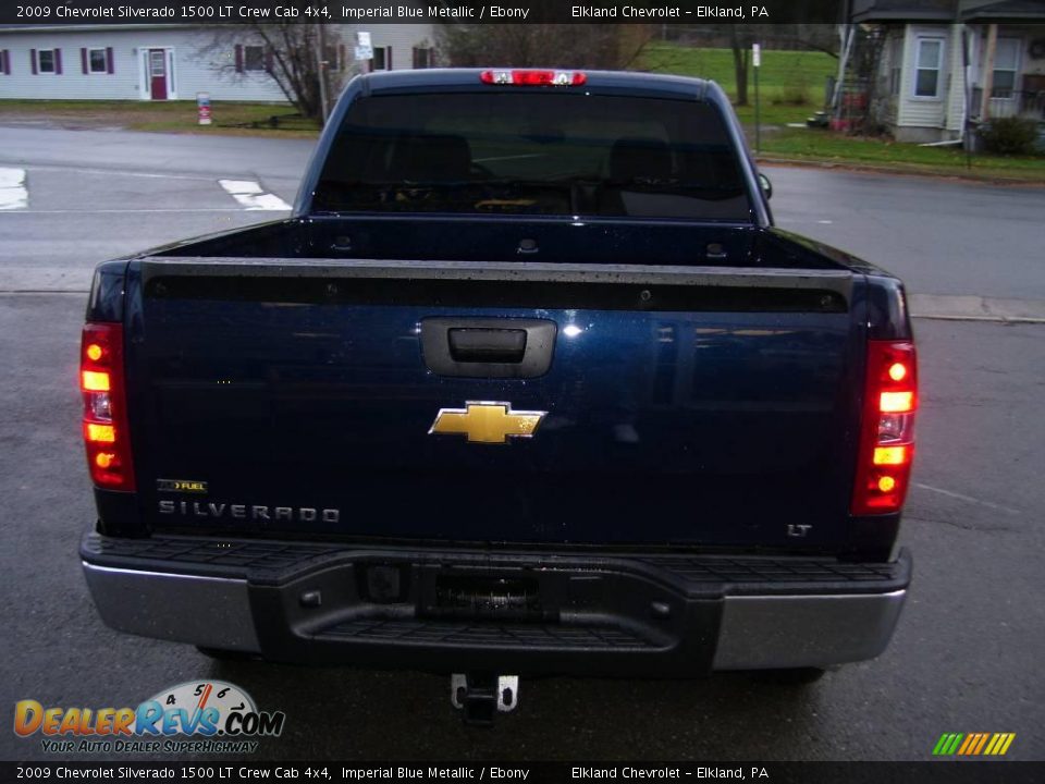 2009 Chevrolet Silverado 1500 LT Crew Cab 4x4 Imperial Blue Metallic / Ebony Photo #7