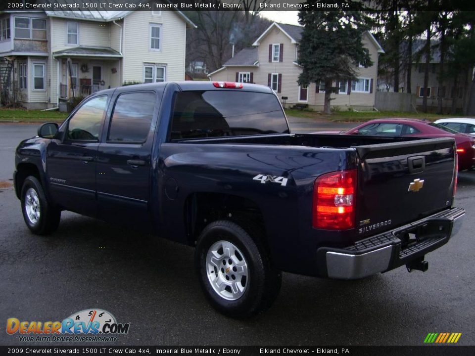 2009 Chevrolet Silverado 1500 LT Crew Cab 4x4 Imperial Blue Metallic / Ebony Photo #8