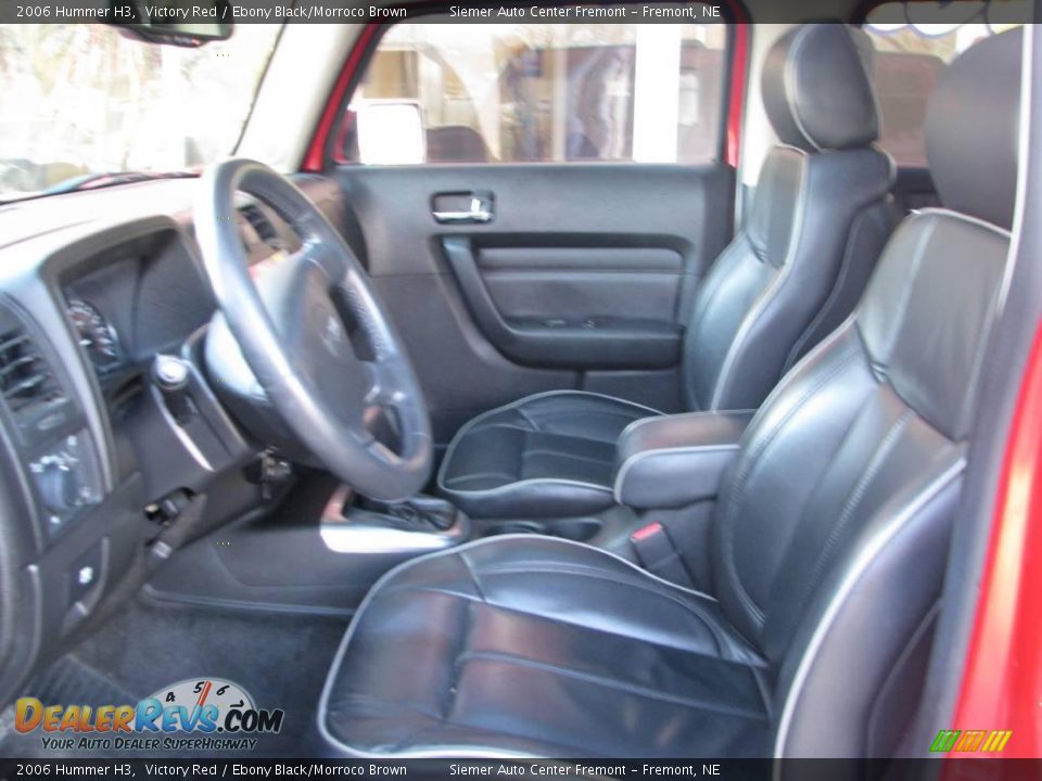2006 Hummer H3 Victory Red / Ebony Black/Morroco Brown Photo #5