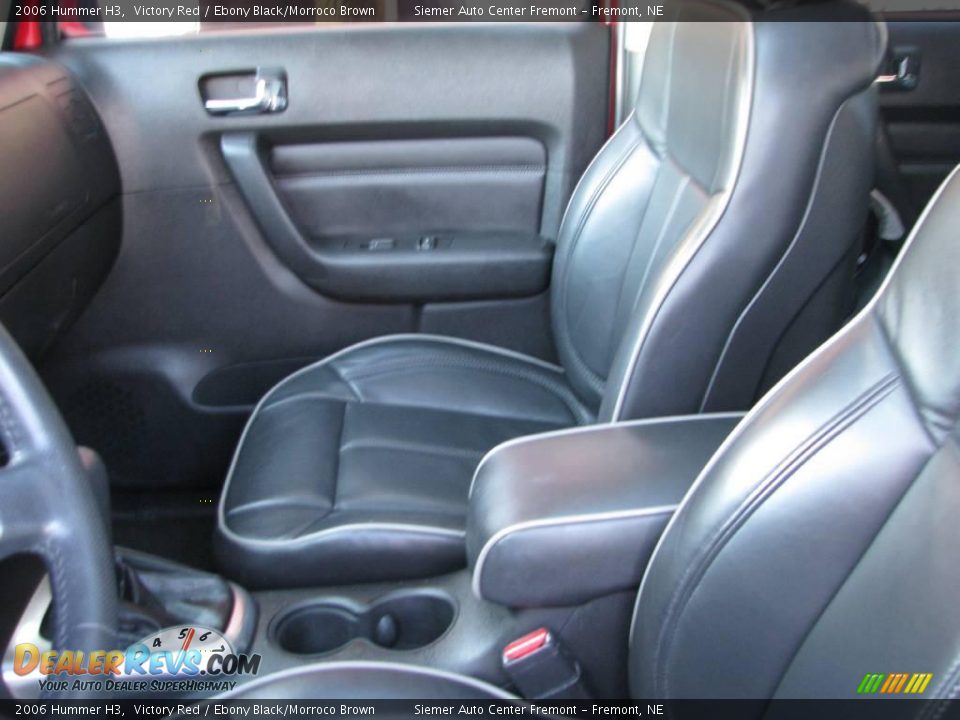 2006 Hummer H3 Victory Red / Ebony Black/Morroco Brown Photo #7