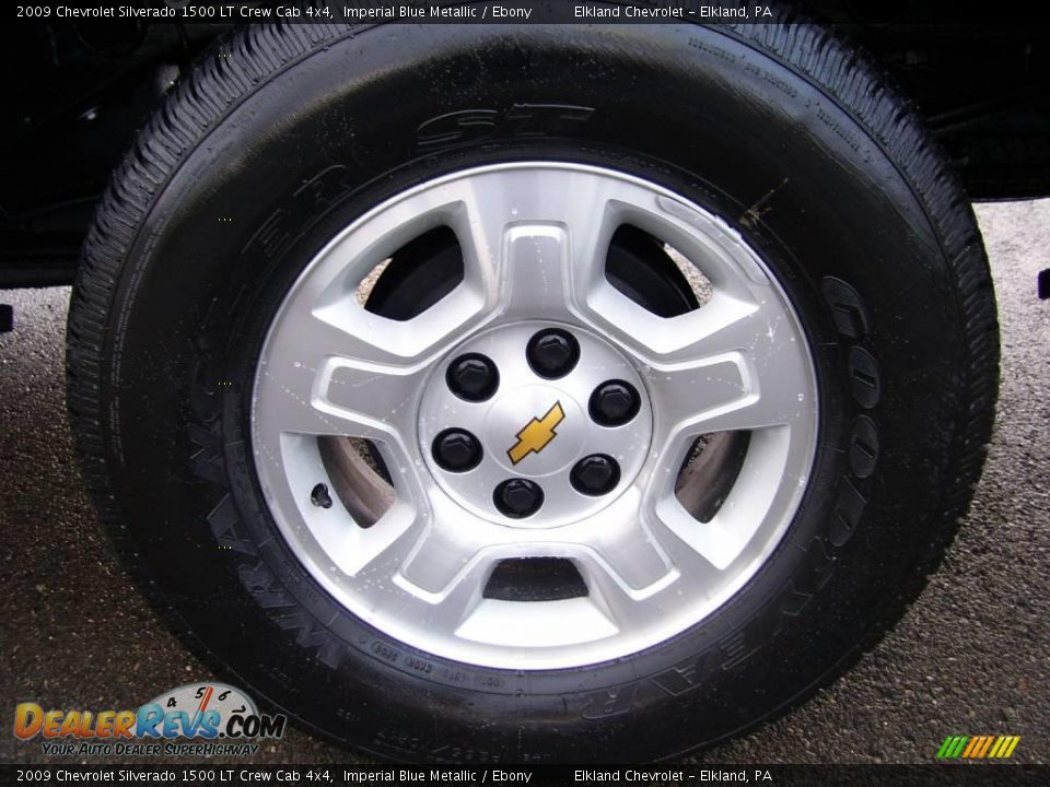 2009 Chevrolet Silverado 1500 LT Crew Cab 4x4 Imperial Blue Metallic / Ebony Photo #12