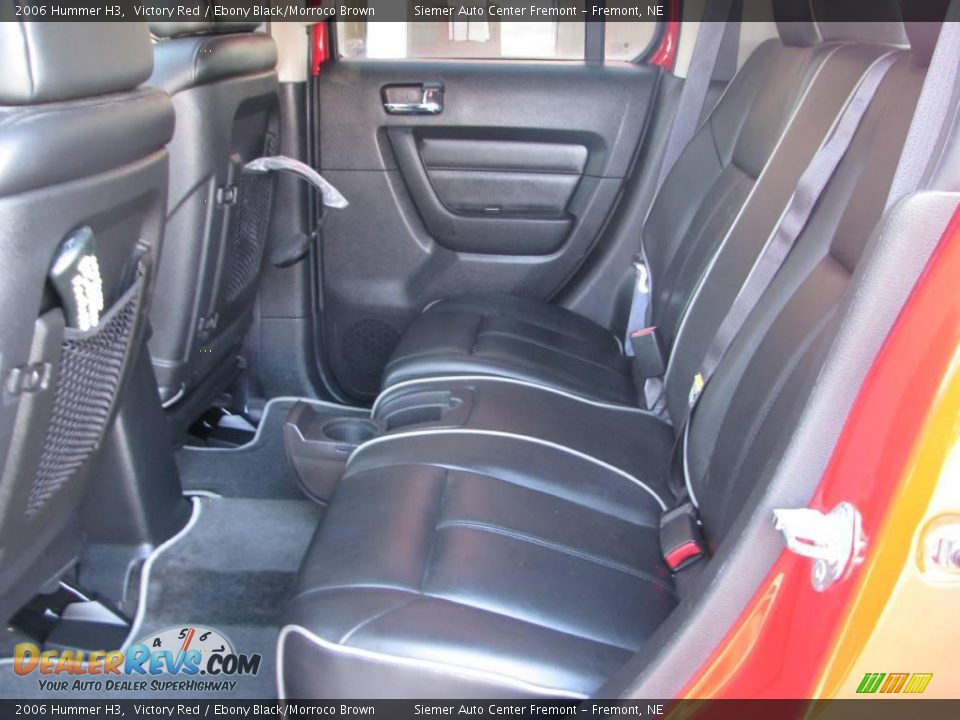 2006 Hummer H3 Victory Red / Ebony Black/Morroco Brown Photo #8