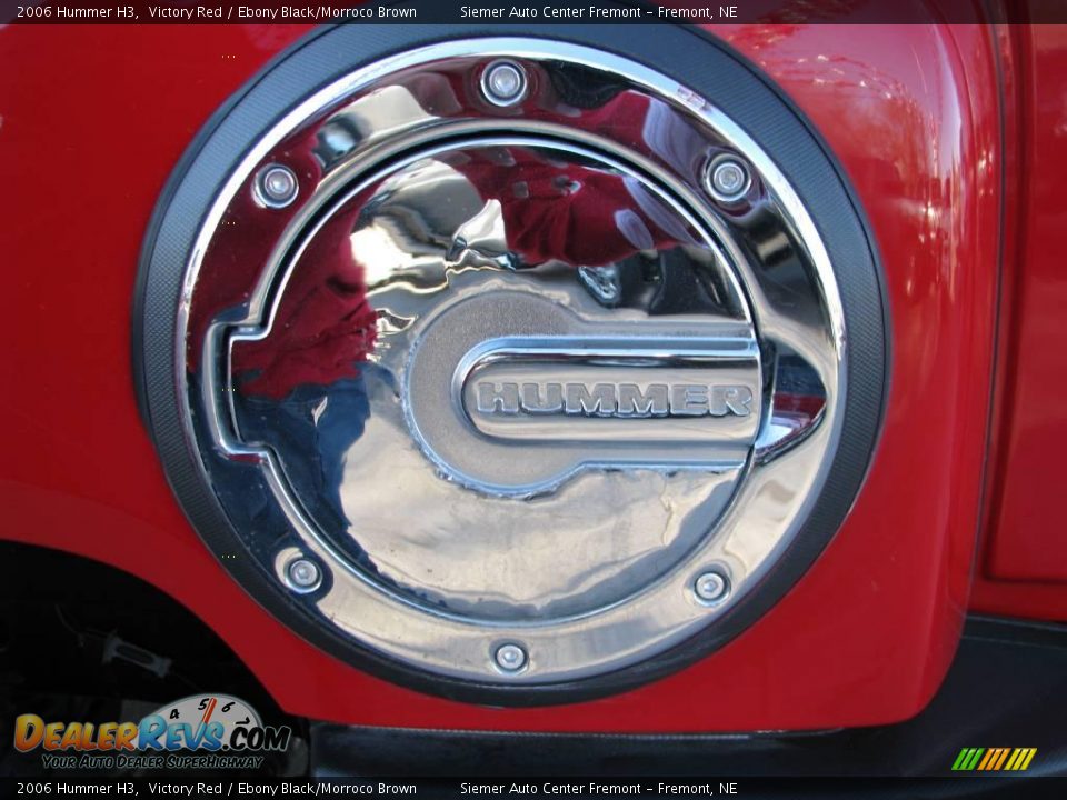 2006 Hummer H3 Victory Red / Ebony Black/Morroco Brown Photo #9