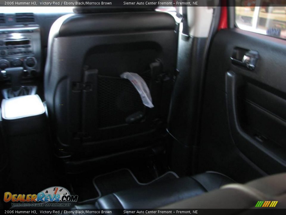 2006 Hummer H3 Victory Red / Ebony Black/Morroco Brown Photo #10