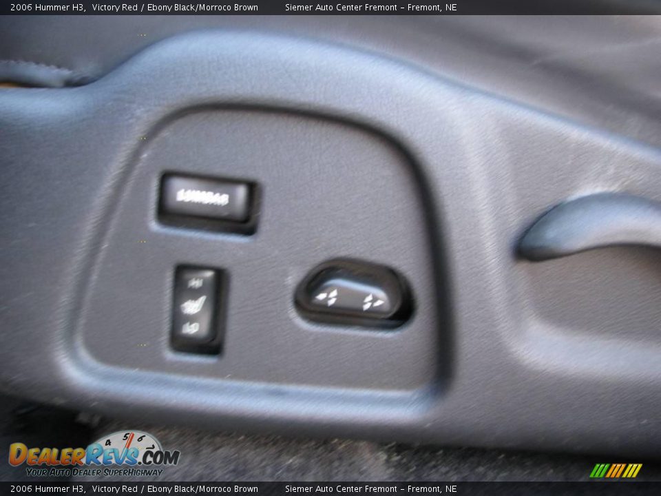 2006 Hummer H3 Victory Red / Ebony Black/Morroco Brown Photo #11