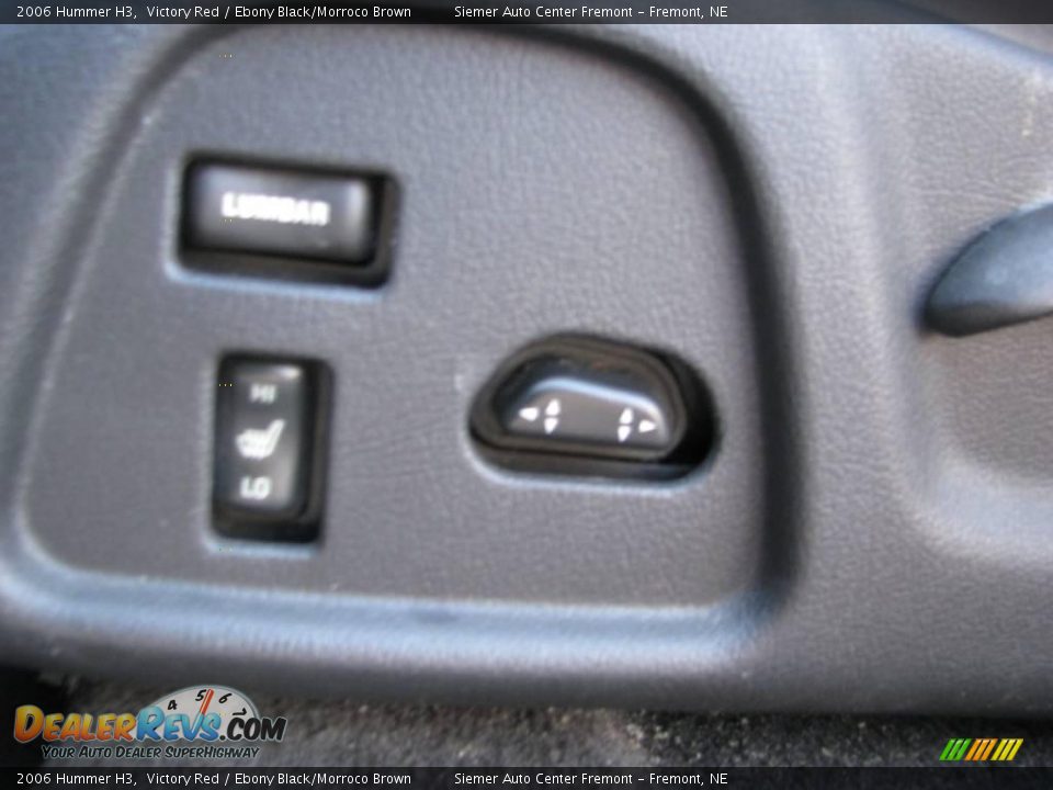 2006 Hummer H3 Victory Red / Ebony Black/Morroco Brown Photo #12