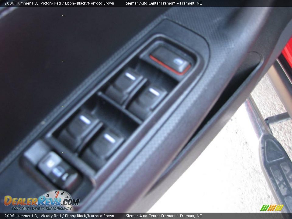 2006 Hummer H3 Victory Red / Ebony Black/Morroco Brown Photo #13