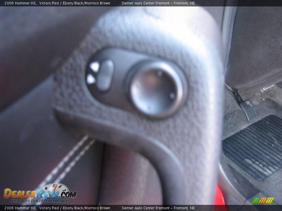 2006 Hummer H3 Victory Red / Ebony Black/Morroco Brown Photo #15