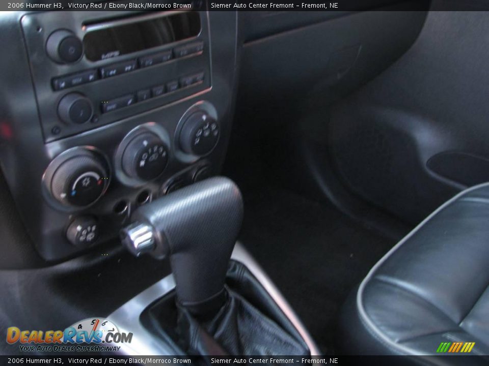 2006 Hummer H3 Victory Red / Ebony Black/Morroco Brown Photo #17