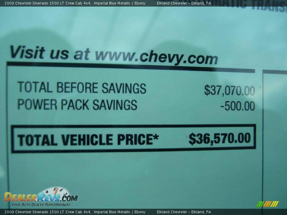 2009 Chevrolet Silverado 1500 LT Crew Cab 4x4 Imperial Blue Metallic / Ebony Photo #19