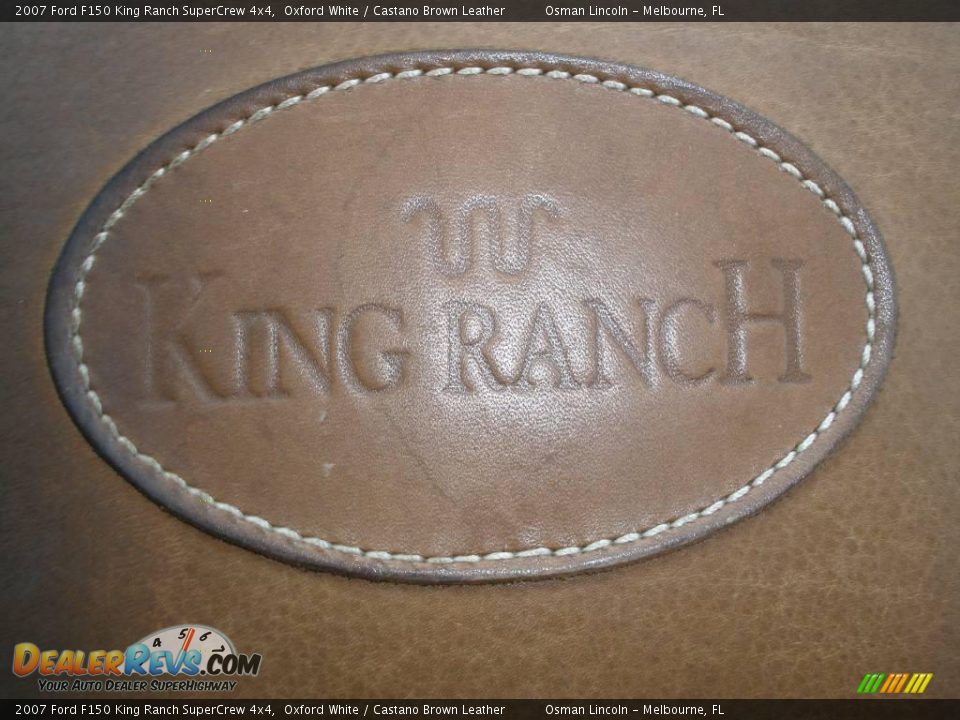 2007 Ford F150 King Ranch SuperCrew 4x4 Oxford White / Castano Brown Leather Photo #18