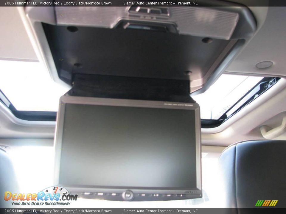 2006 Hummer H3 Victory Red / Ebony Black/Morroco Brown Photo #23