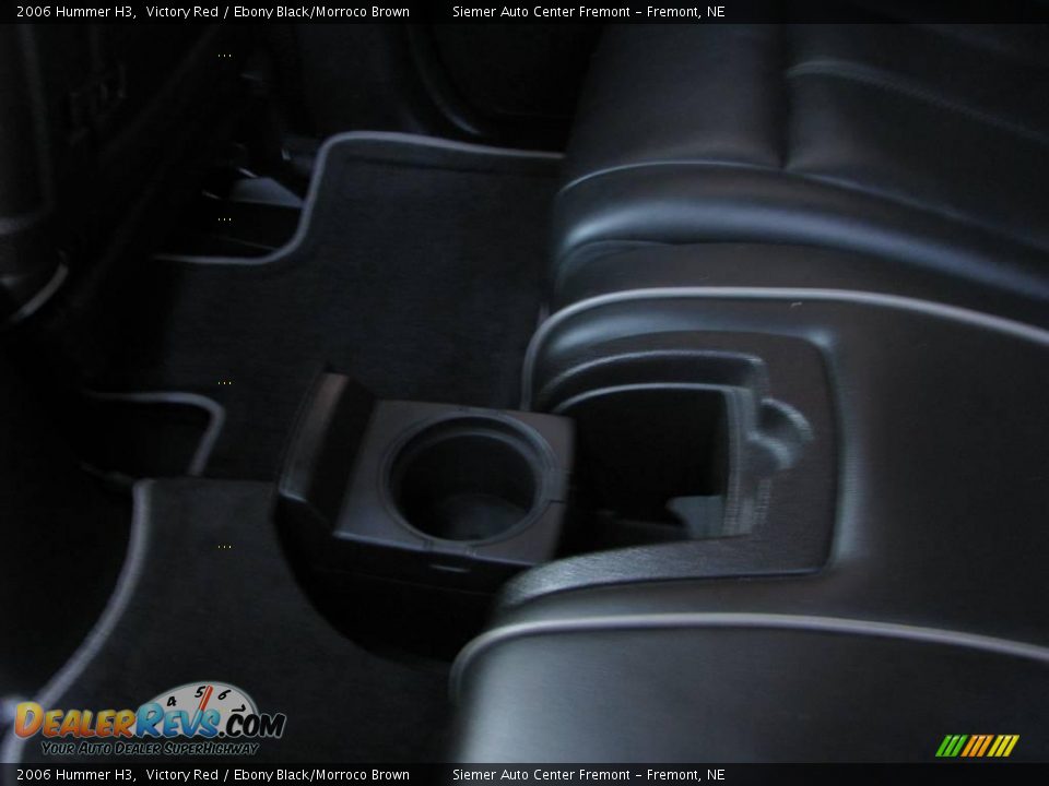 2006 Hummer H3 Victory Red / Ebony Black/Morroco Brown Photo #25
