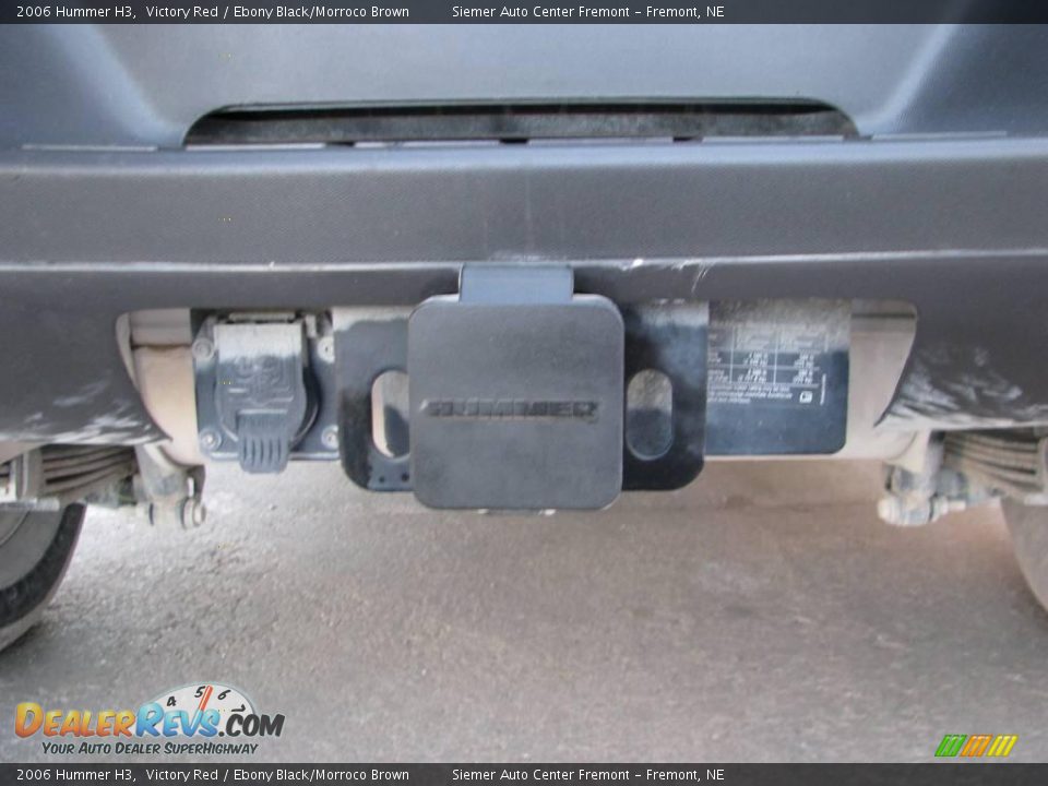 2006 Hummer H3 Victory Red / Ebony Black/Morroco Brown Photo #26