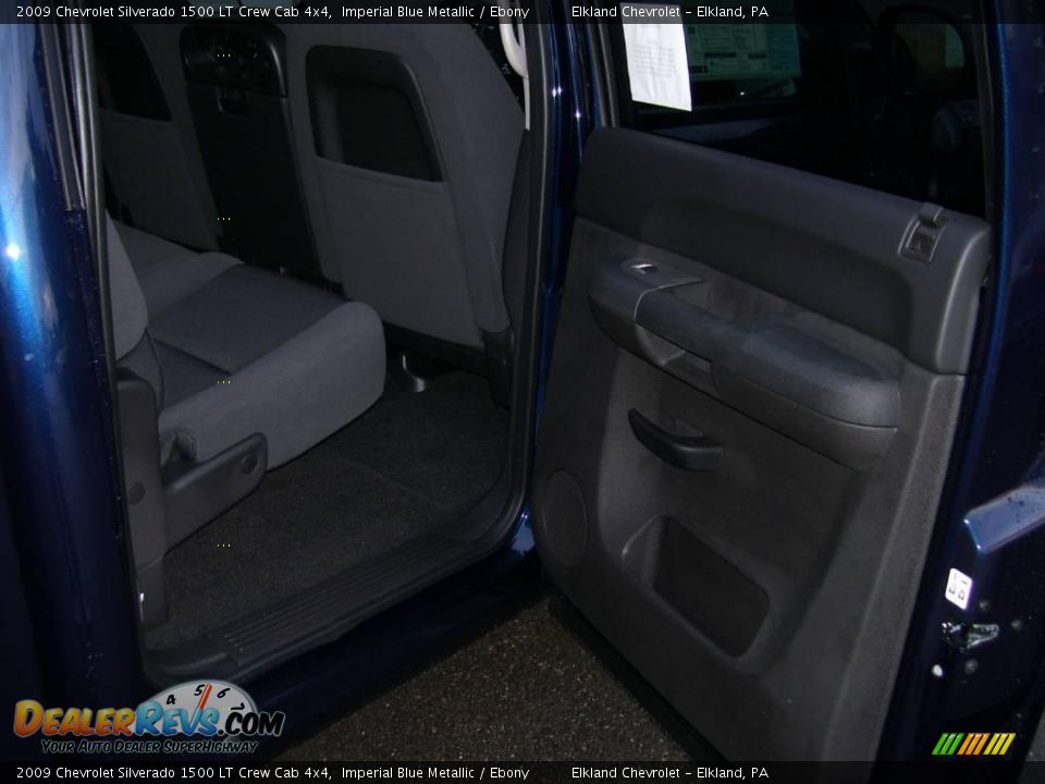 2009 Chevrolet Silverado 1500 LT Crew Cab 4x4 Imperial Blue Metallic / Ebony Photo #24
